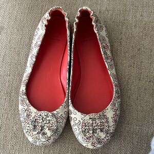 Floral Ballet Flats Tory Burch
